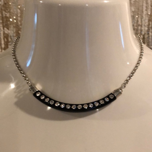 Brighton Jewelry - RARE BRIGHTON 2 in 1 BLACK RHINESTONE NECKLACE